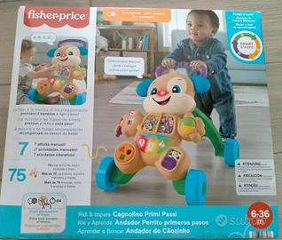 NUOVO Fischer Price cagnolino primi passi 6-36 mes