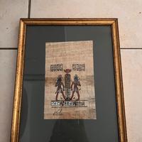 Quadro su papiro stile egizio