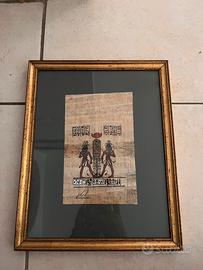 Quadro su papiro stile egizio