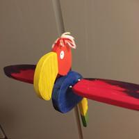 Pappagallo in legno