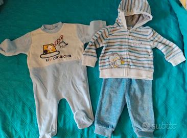 Coppia tutine neonato 3 mesi