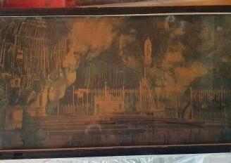 Vecchia foto grotta madonna di lourdes