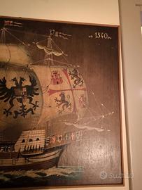Stampa su legno Galeone Spagnolo