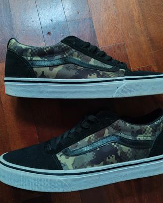 Scarpe Vans Militari Camouflage Old Skool N. 42