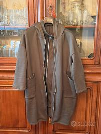 Giacca lunga felpa xxl