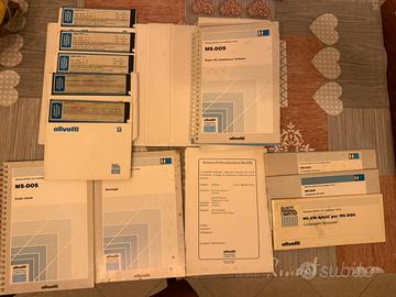 Cofanetto Olivetti ms dos 3.3 manuali+floppy 5.25”