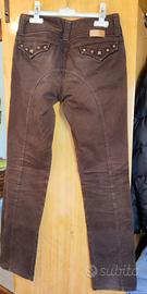 Pantalone iceberg donna colore marrone. Taglia 44 