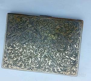 Portasigarette argento vintage