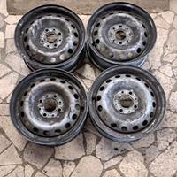 4 - CERCHI IN LAMIERA FIAT 5X13 4X98 ET35 CB 58,1