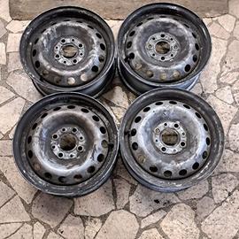 4 - CERCHI IN LAMIERA FIAT 5X13 4X98 ET35 CB 58,1