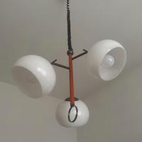 Lampadario a soffitto con 3 bracci in metallo