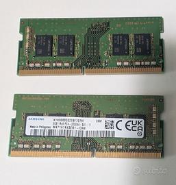 Due moduli RAM Samsung 8+8 gb