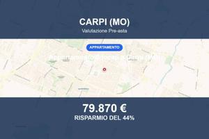 Immobile in asta di 55 m² con box auto a Carpi