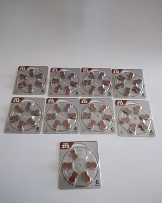 Batterie 312 per apparecchi acustici