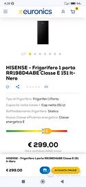 frigorifero nero HISENSE 