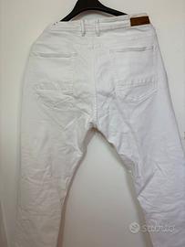 Pantaloni Alcott in denim bianco