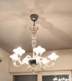 lampadario vetro Murano anni 50