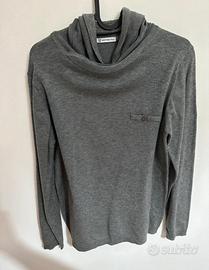 Maglione grigio con cappuccio notting hill