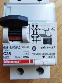 Bticino  C25 G8813A/25AC InterruttoreDifferenziale