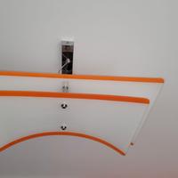 Lampadario Gealuce arancio/bianco