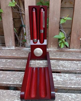 collezione astuccio legno con penna stilografica