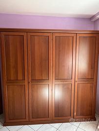 Armadio 4 ante in legno