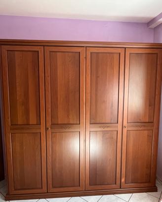 Armadio 4 ante in legno