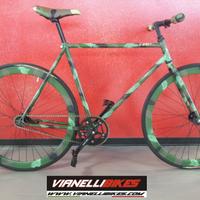 Fixed single speed military camouflage ruote 40 mm