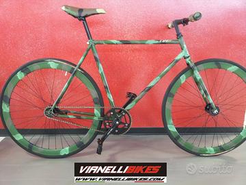 Fixed single speed military camouflage ruote 40 mm