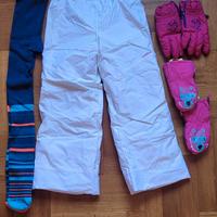 pantalone -calze termiche e guanti neve