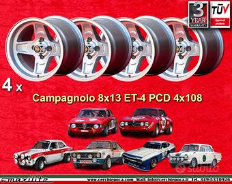 4 pz. cerchi Alfa Romeo Ford Campagnolo 8x13 ET-6