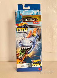 Hot Wheels City Lanciatore Squalo con veicolo