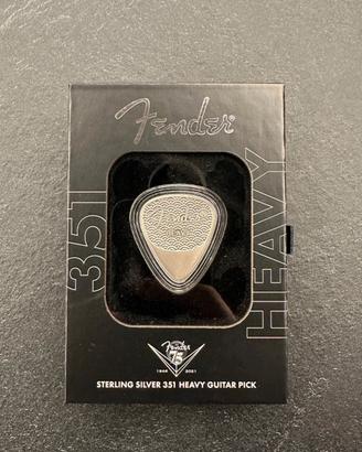FENDER STERLING GUITAR PICK plettro  in argento