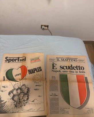 LOTTO 2 ORIGINALI 1987 primo scudetto Napoli