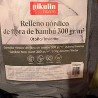 Piumone king size autunno inverno300gr + 2 parure 