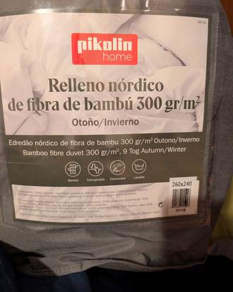 Piumone king size autunno inverno300gr + 2 parure 