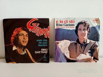 disco 45 giri Rino Gaetano "Gianna" "E io ci sto"