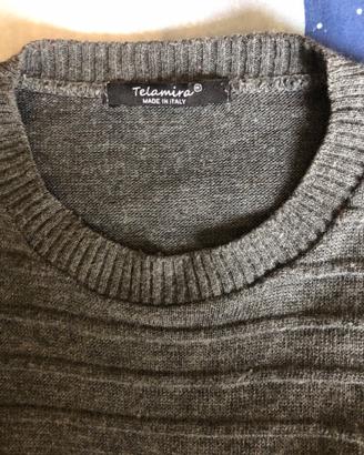 maglione uomo grigio
