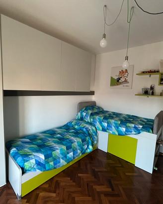 Cameretta MorettiCompact con 2 letti