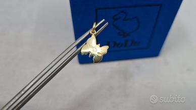 Ciondolo DoDo a forma di Farfalla in Oro 18 kt