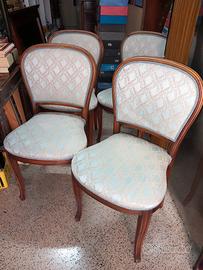 4 sedie per camera da pranzo 