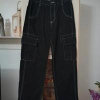 Cargo uomo Bershka taglia S nero 