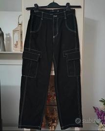 Cargo uomo Bershka taglia S nero 