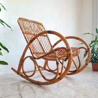 DISP. CONSEGNA sedia a dondolo in bambù BOHO style