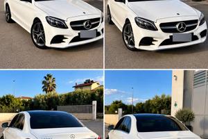 Mercedes c 220 d 4 matic AMG   bianca tetto nero