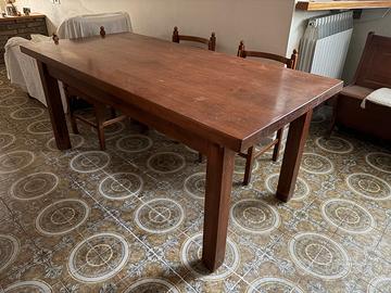 Tavolo legno + 6 sedie