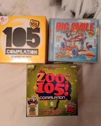 Lotto di 3 cd Radio 105 
