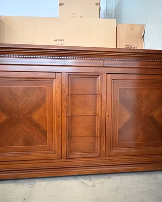 NUOVA CREDENZA DI MASSELLO CON 2 ANTE E 6 CASSETTI