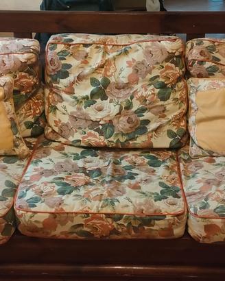 salotto classico completo - divano + 2 poltrone  