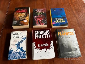 Lotto di 6 libri thriller giallo